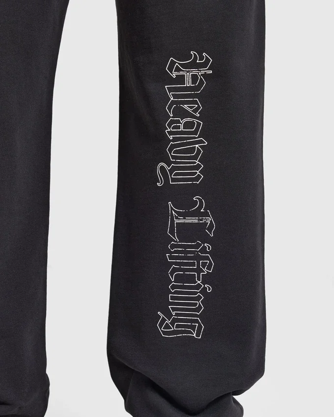 Pantalon de jogging oversize « Heavy Lifting Gothic » à coupe droite