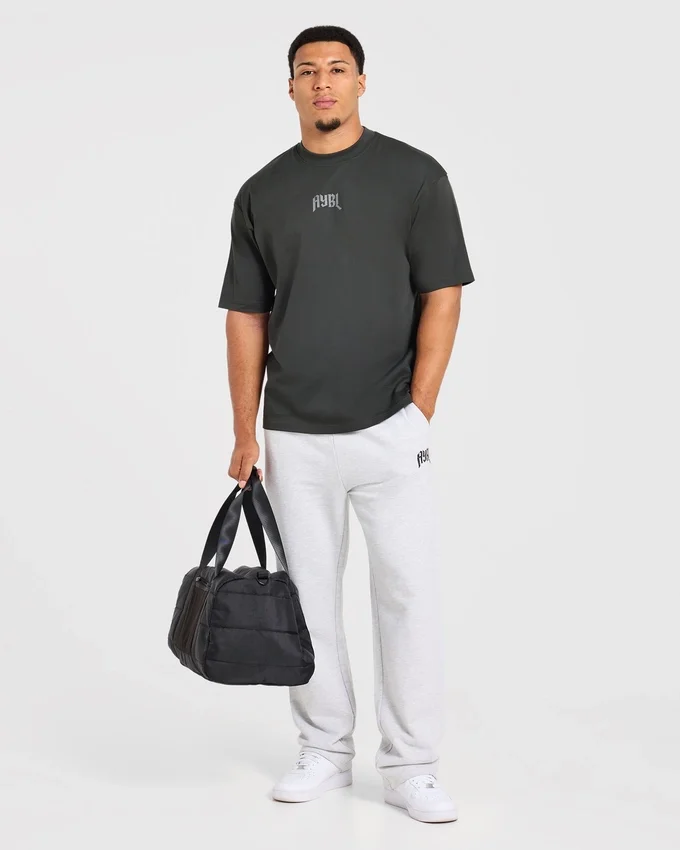 Pantalon de jogging oversize « Heavy Lifting Gothic » à coupe droite