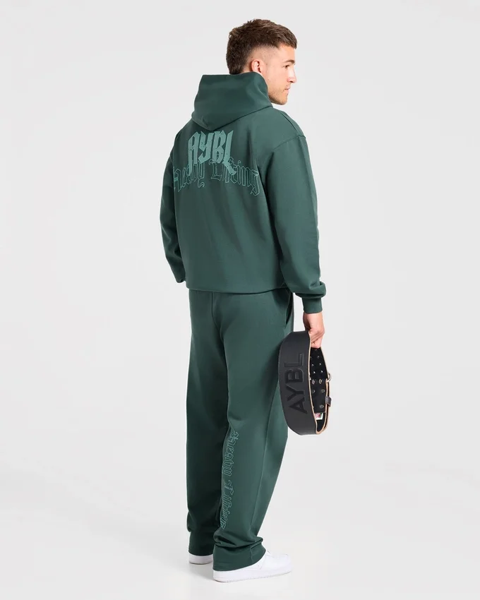 Pantalon de jogging oversize « Heavy Lifting Gothic » à coupe droite