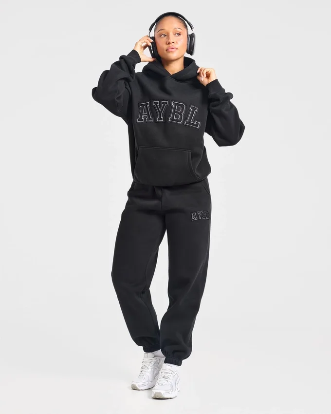 Pantalon de jogging oversize « Varsity » avec logo appliqué