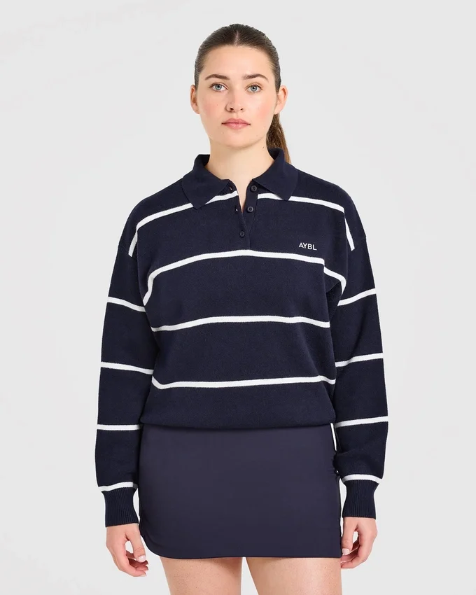 Polo en maille décontracté Signature