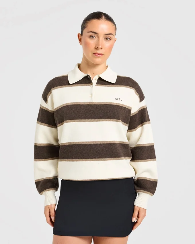 Polo en maille décontracté Signature