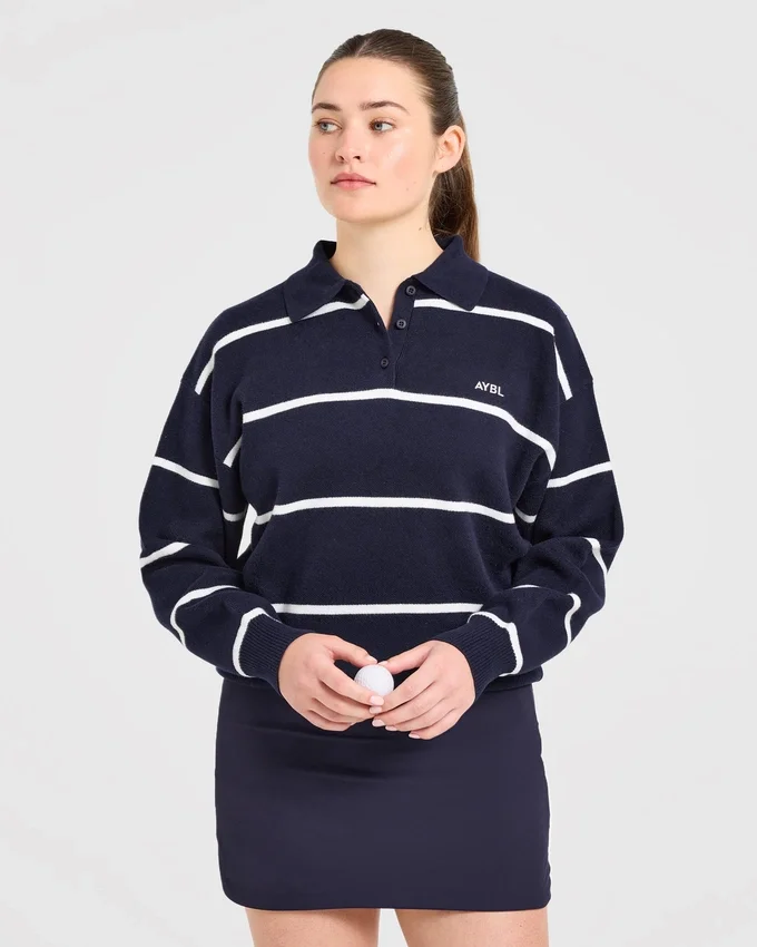 Polo en maille décontracté Signature
