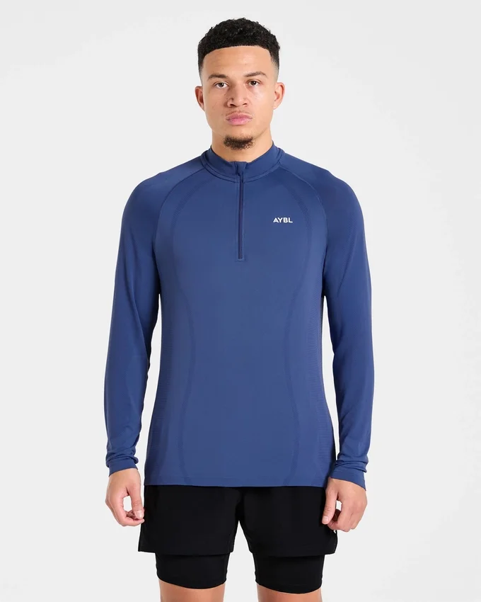 Pull Attain sans coutures à demi-zip