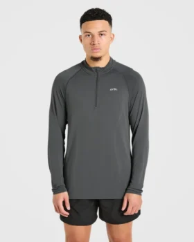 Pull Attain sans coutures à demi-zip