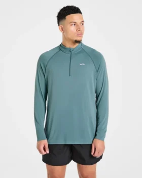 Pull Attain sans coutures à demi-zip