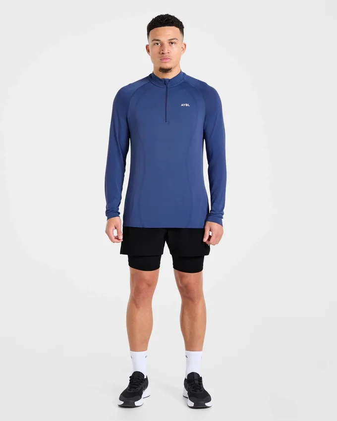 Pull Attain sans coutures à demi-zip