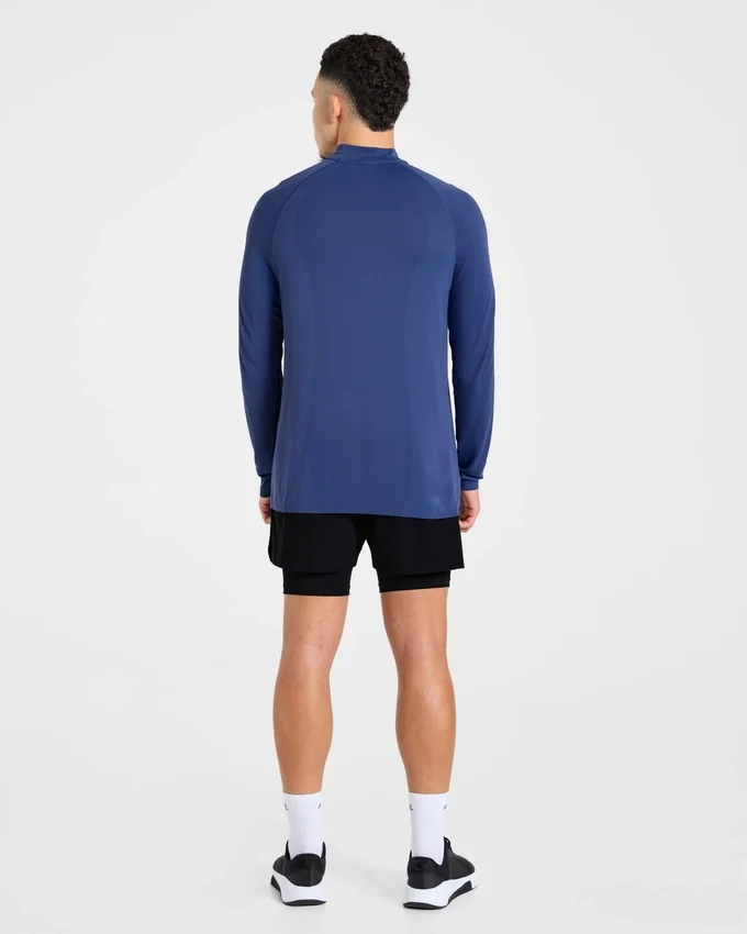 Pull Attain sans coutures à demi-zip