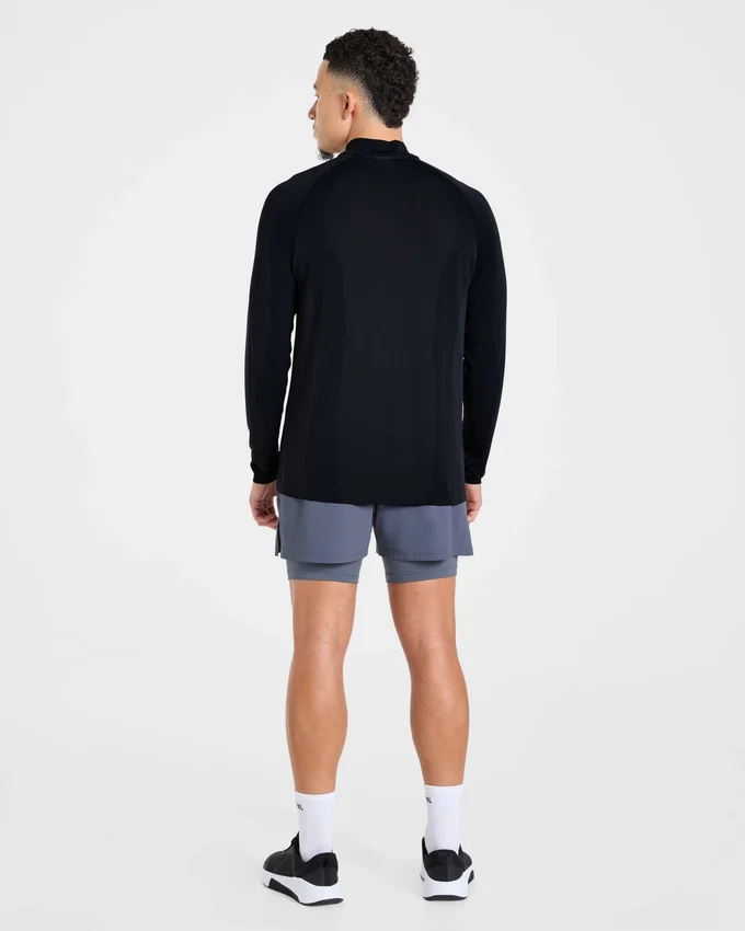 Pull Attain sans coutures à demi-zip