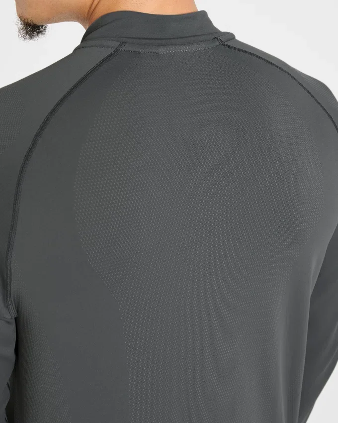 Pull Attain sans coutures à demi-zip