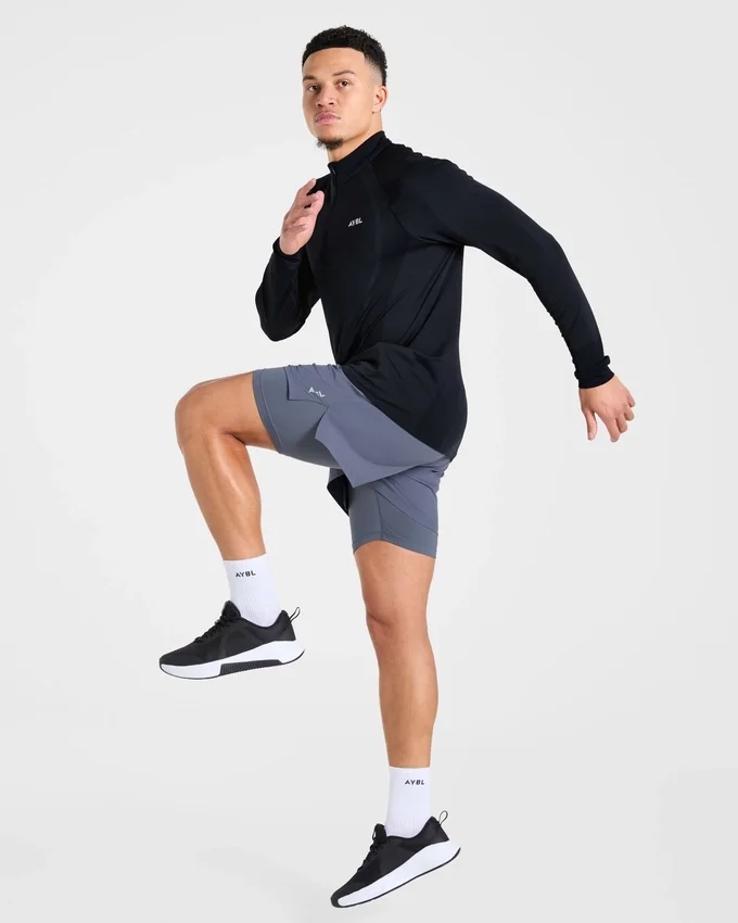 Pull Attain sans coutures à demi-zip