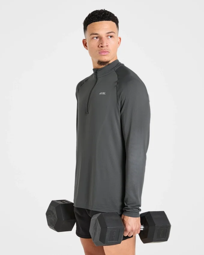 Pull Attain sans coutures à demi-zip