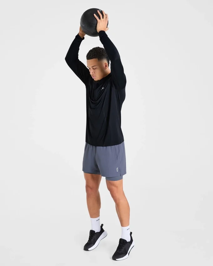 Pull Attain sans coutures à demi-zip