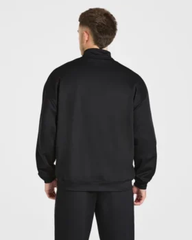 Pull classique à col zippé 1/4