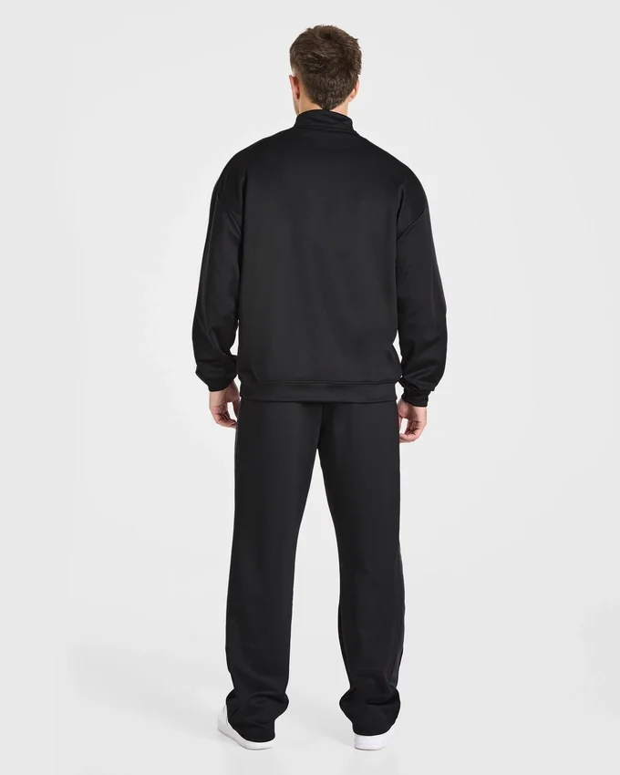 Pull classique à col zippé 1/4