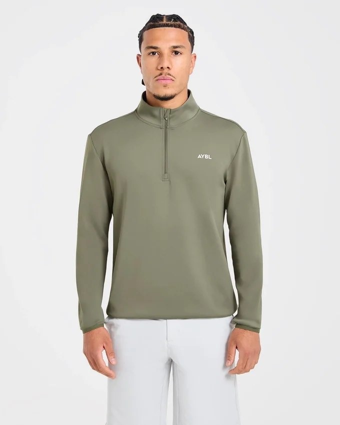 Pull à col zippé 1/4 « Precision »