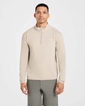 Pull à col zippé 1/4 « Precision »