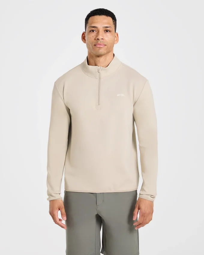 Pull à col zippé 1/4 « Precision »