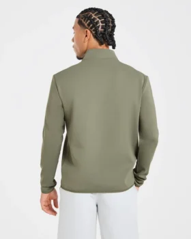 Pull à col zippé 1/4 « Precision »