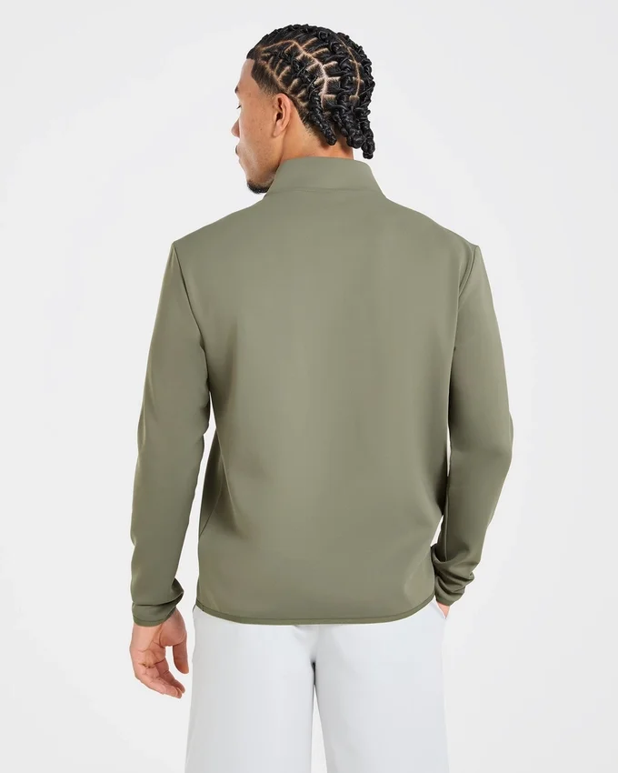 Pull à col zippé 1/4 « Precision »