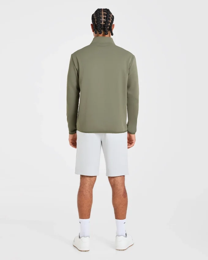 Pull à col zippé 1/4 « Precision »