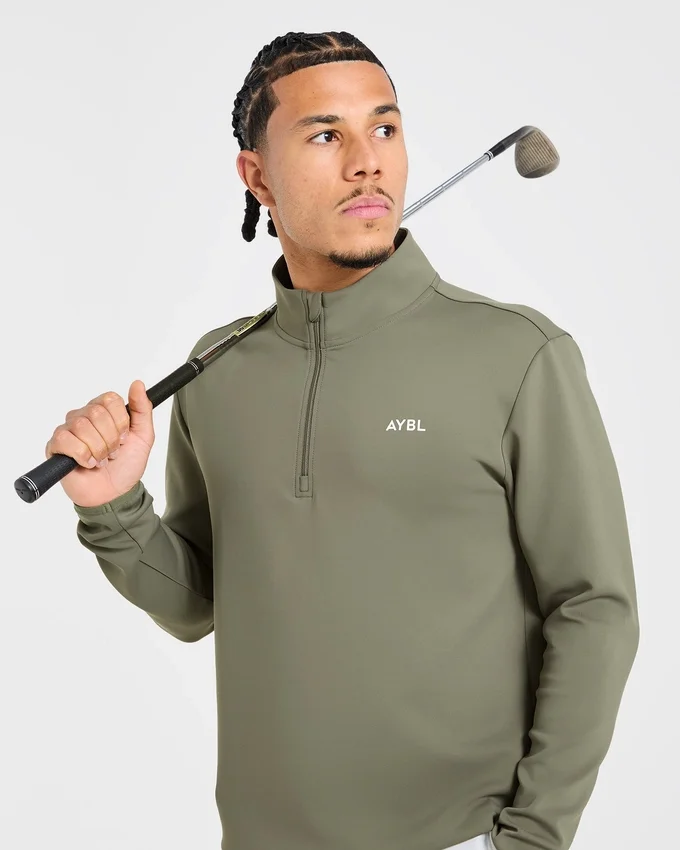 Pull à col zippé 1/4 « Precision »
