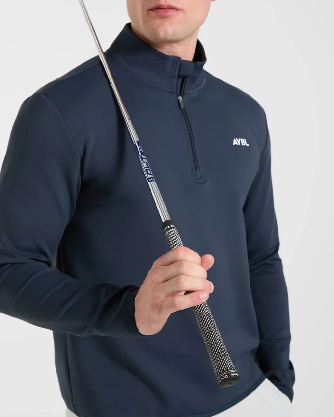 Pull à col zippé 1/4 « Precision »