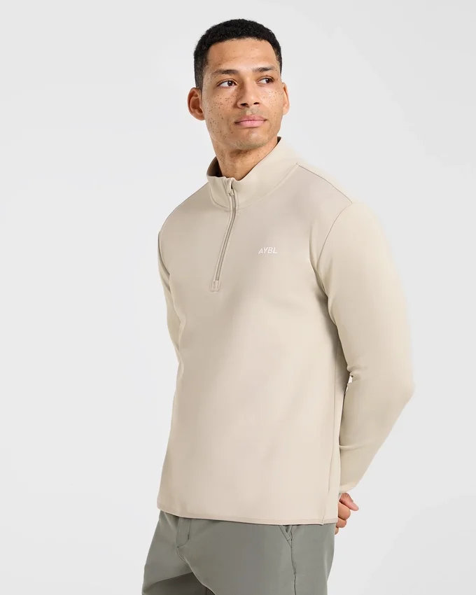 Pull à col zippé 1/4 « Precision »