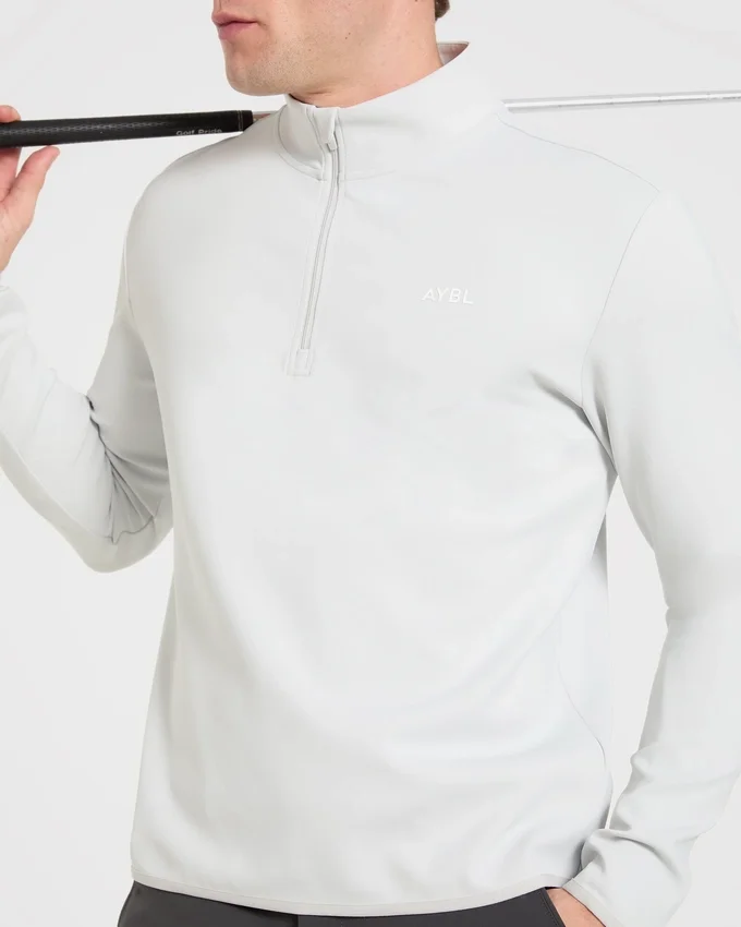 Pull à col zippé 1/4 « Precision »