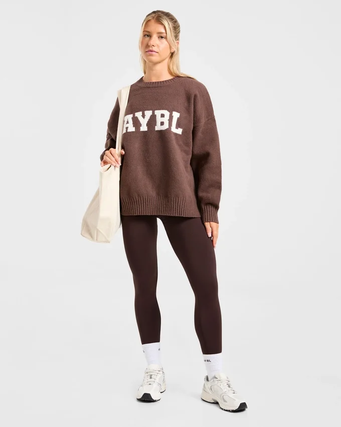 Pull en maille oversize « Varsity »