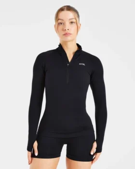 Pull Essential sans coutures à demi-zip