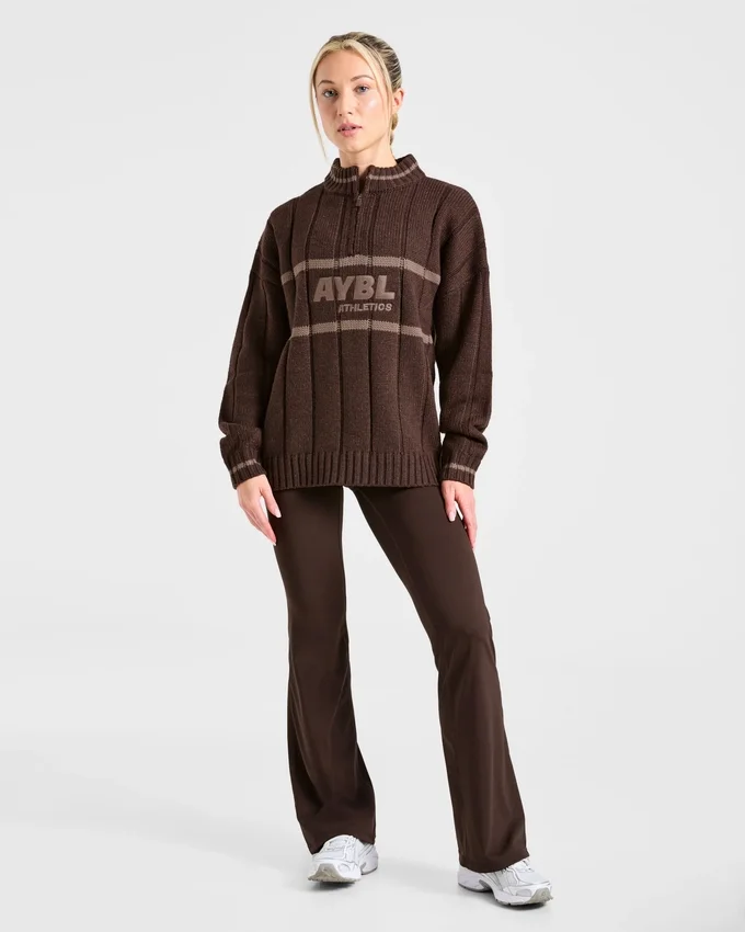 Pull oversize à fermeture éclair 1/4 Athletics