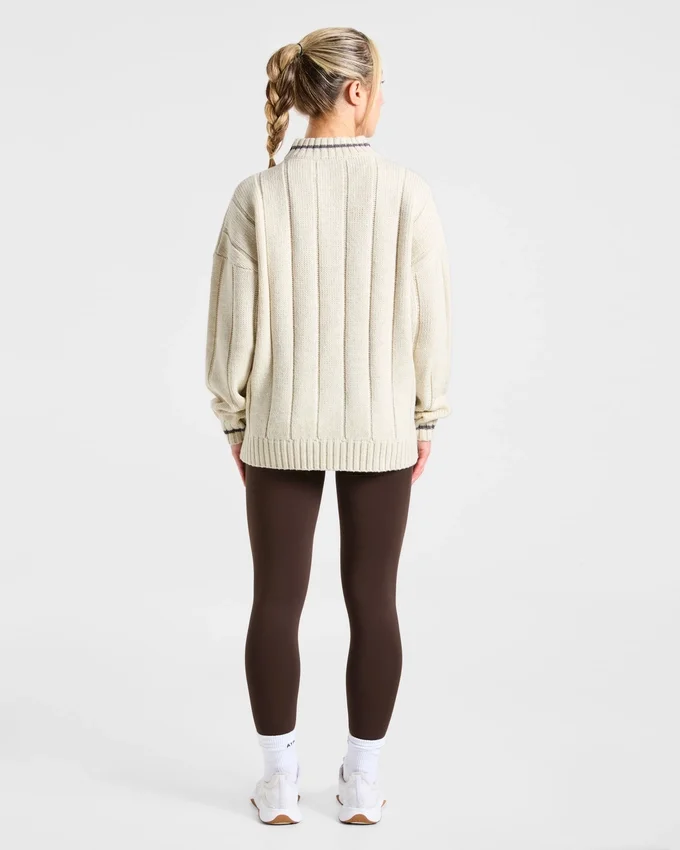 Pull oversize à fermeture éclair 1/4 Athletics