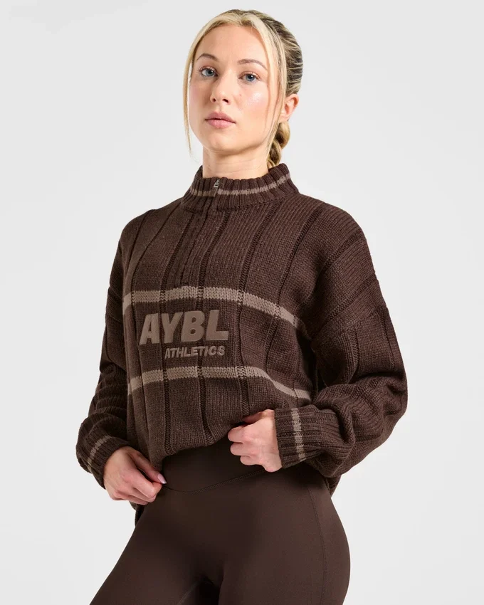 Pull oversize à fermeture éclair 1/4 Athletics