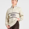 Pull oversize à fermeture éclair 1/4 Athletics