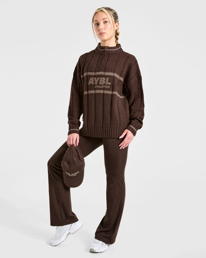 Pull oversize à fermeture éclair 1/4 Athletics