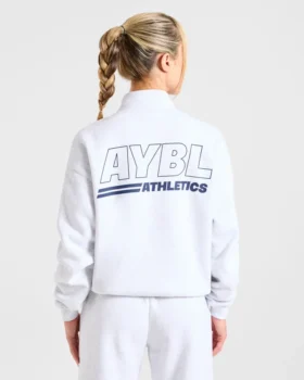 Pull oversize à fermeture éclair 1/4 Athletics Track