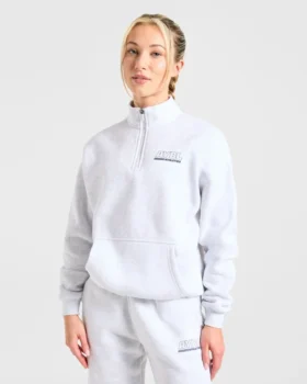 Pull oversize à fermeture éclair 1/4 Athletics Track
