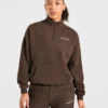 Pull oversize à fermeture éclair 1/4 Athletics Track