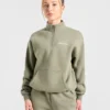 Pull oversize à fermeture éclair 1/4 Athletics Track