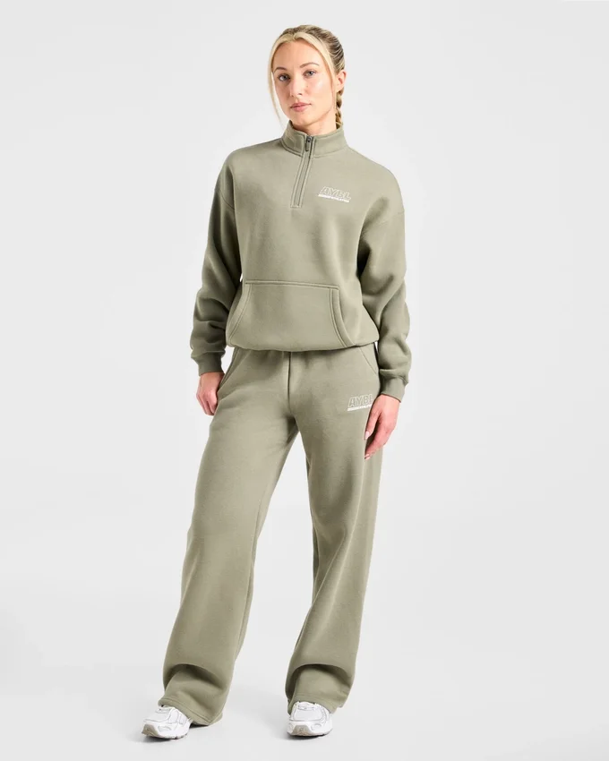 Pull oversize à fermeture éclair 1/4 Athletics Track