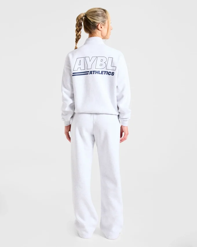 Pull oversize à fermeture éclair 1/4 Athletics Track