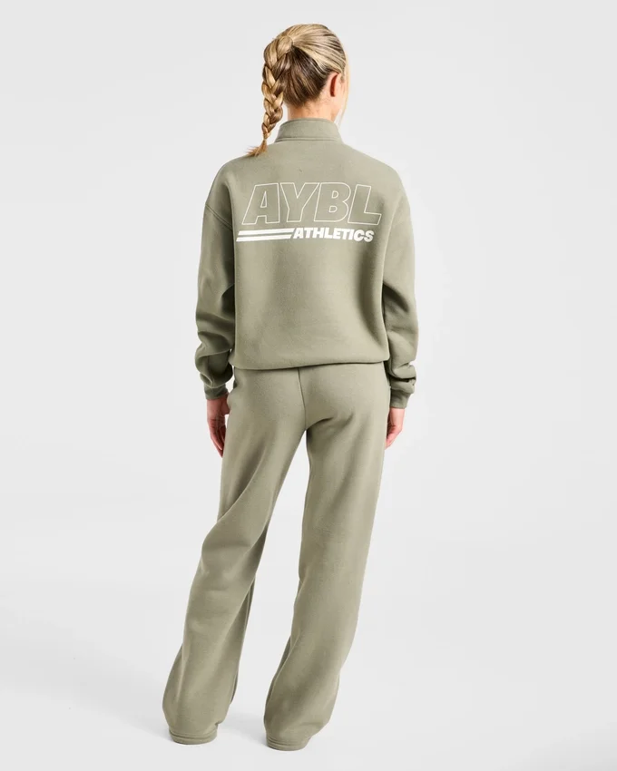 Pull oversize à fermeture éclair 1/4 Athletics Track