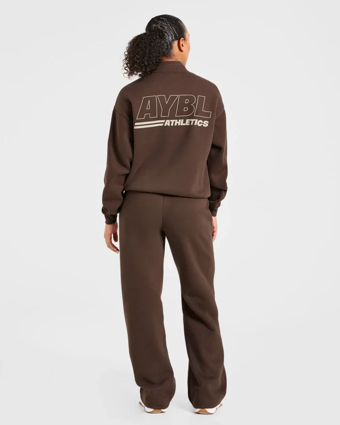 Pull oversize à fermeture éclair 1/4 Athletics Track