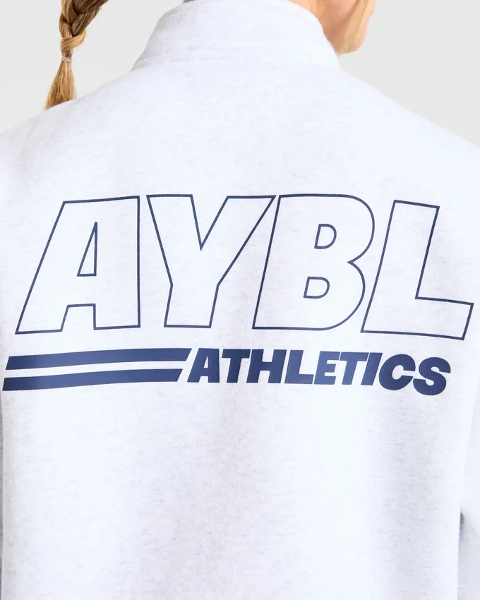Pull oversize à fermeture éclair 1/4 Athletics Track
