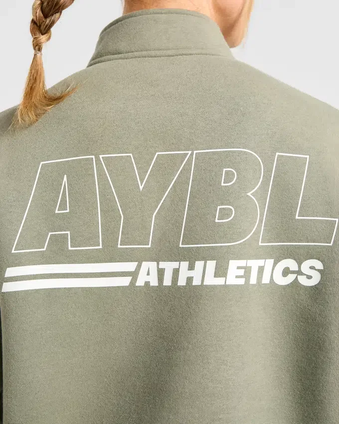 Pull oversize à fermeture éclair 1/4 Athletics Track