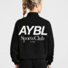 Pull oversize à fermeture éclair 1/4 « Sports Club »