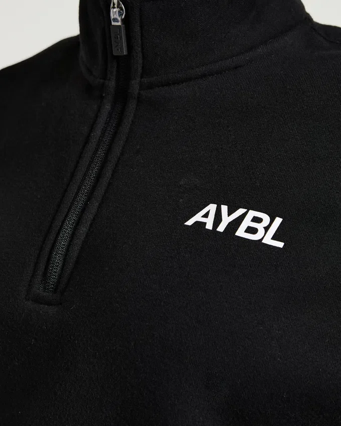 Pull oversize à fermeture éclair 1/4 « Sports Club »