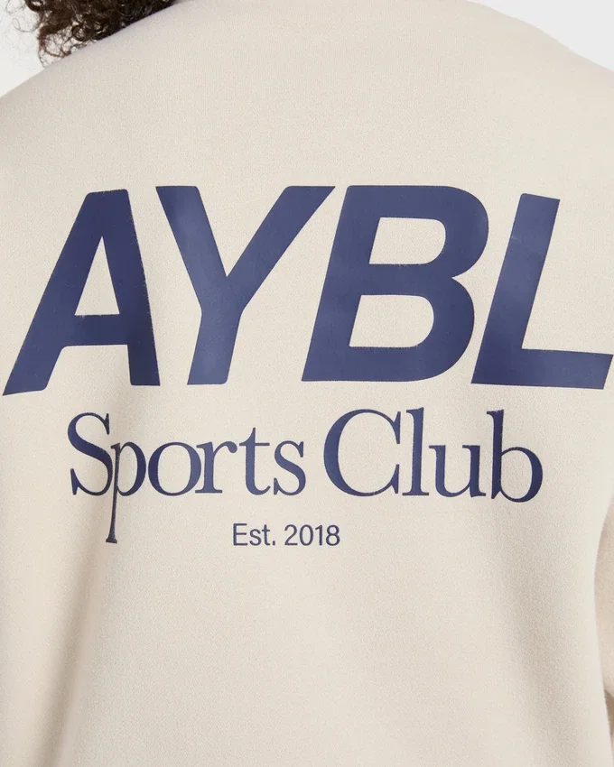 Pull oversize à fermeture éclair 1/4 « Sports Club »