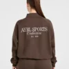 Pull oversize à fermeture éclair 1/4 Sports Collective